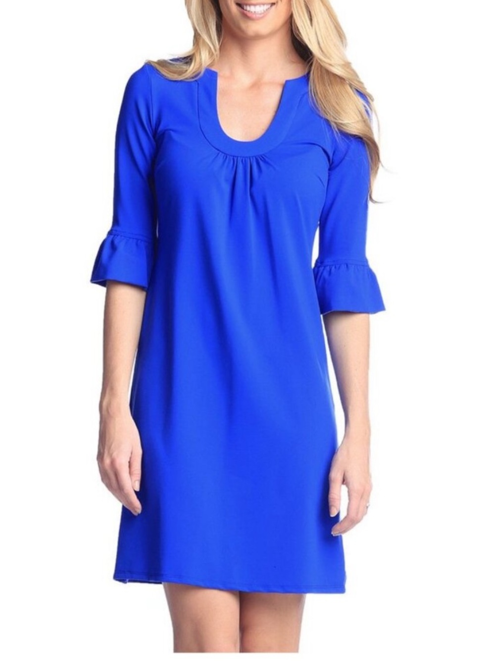 Jude Connally Nancy Dress in Royal Blue SZ L EUC